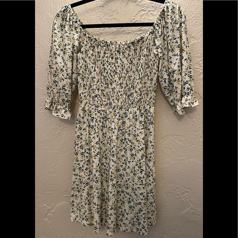 Green/Yellow floral dress